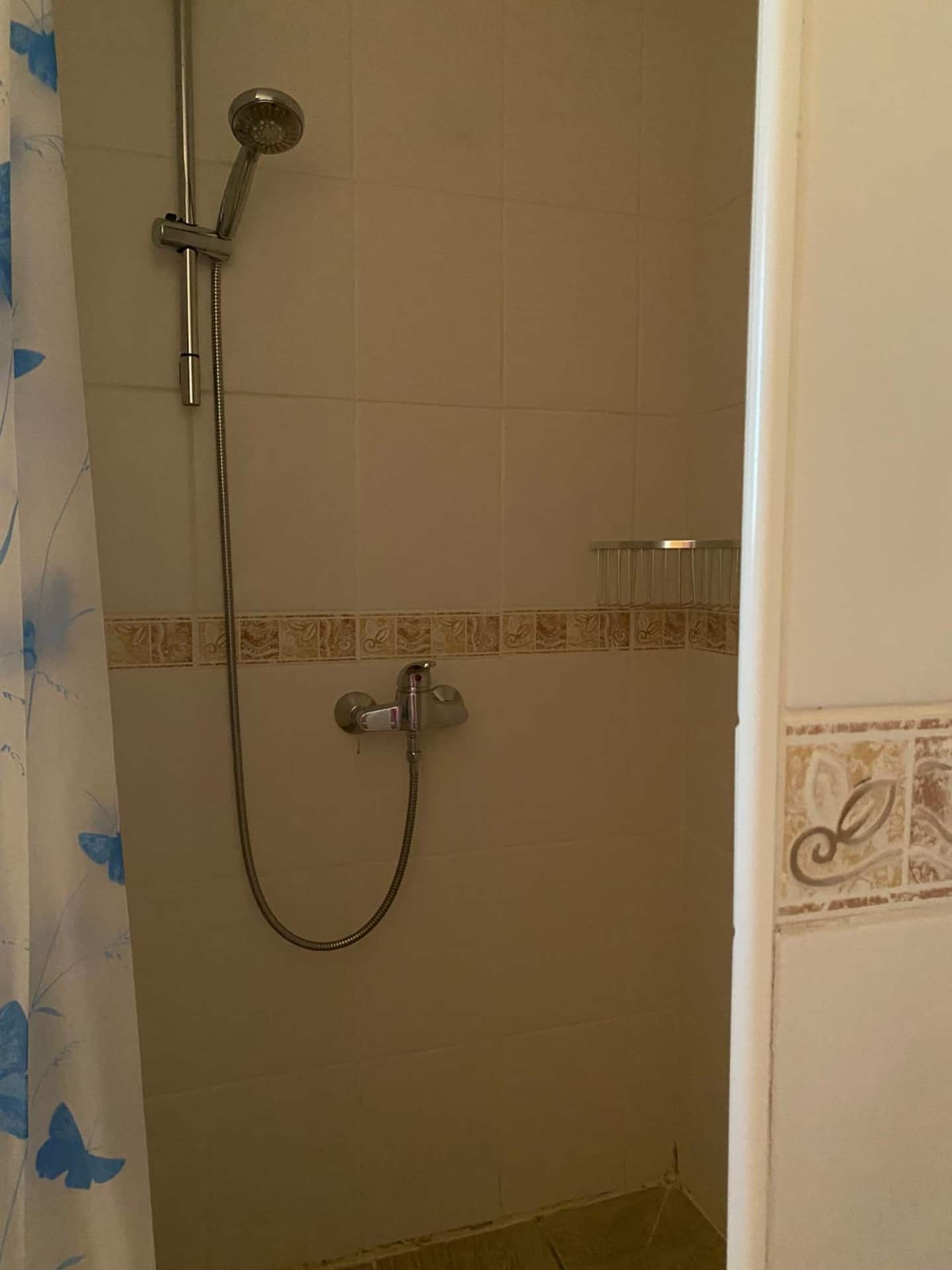 First-floor shower